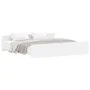 Bed frame with headboard and footboard white 180x200 cm by , Beds and slatted bases - Ref: Foro24-3203768, Price: 167,55 €, D...
