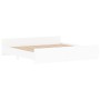Bed frame with headboard and footboard white 180x200 cm by , Beds and slatted bases - Ref: Foro24-3203768, Price: 170,20 €, D...