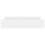 Bed frame with headboard and footboard white 180x200 cm by , Beds and slatted bases - Ref: Foro24-3203768, Price: 167,55 €, D...