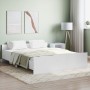 Bettgestell mit Kopf- und Fußteil weiß 160x200 cm von , Betten und Lattenroste - Ref: Foro24-3203761, Preis: 129,40 €, Rabatt: %