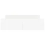 Bed frame with headboard and footboard white 160x200 cm by , Beds and slatted bases - Ref: Foro24-3203761, Price: 127,34 €, D...