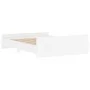 Estructura de cama con cabecero y piecero blanco 160x200 cm de , Camas y somieres - Ref: Foro24-3203761, Precio: 127,30 €, De...