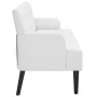 Bank mit weißem Kunstleder-Rückenlehne 112x65,5x75 cm. von , Banken - Ref: Foro24-372154, Preis: 172,41 €, Rabatt: %