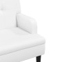 Banco con respaldo cuero sintético blanco 112x65,5x75 cm by , Banks - Ref: Foro24-372154, Price: 165,96 €, Discount: %