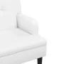 Bank mit weißem Kunstleder-Rückenlehne 112x65,5x75 cm. von , Banken - Ref: Foro24-372154, Preis: 172,41 €, Rabatt: %