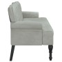 Bank mit hellem grauen Samtrücken 119,5x64,5x75 cm von , Banken - Ref: Foro24-372156, Preis: 171,75 €, Rabatt: %