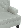 Bank mit hellem grauen Samtrücken 119,5x64,5x75 cm von , Banken - Ref: Foro24-372156, Preis: 171,75 €, Rabatt: %