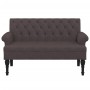 Dunkelbraunes Stoffsofa mit den Maßen 120x62x75,5 cm. von , Banken - Ref: Foro24-372123, Preis: 177,13 €, Rabatt: %