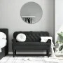 Schwarze Samtbank mit Rückenlehne, 119,5x64,5x75 cm. von , Banken - Ref: Foro24-372161, Preis: 197,92 €, Rabatt: %