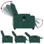 Dunkelgrüner Stoff-Massagestuhl mit Liegefunktion von , Sessel - Ref: Foro24-372383, Preis: 207,81 €, Rabatt: %