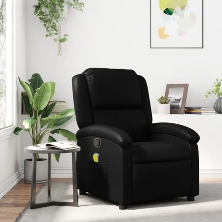 Massage-Sessel, verstellbar, aus schwarzem Kunstleder. von , Sessel - Ref: Foro24-371782, Preis: 212,05 €, Rabatt: %