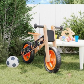 Bicicleta de equilibrio para niños estampado naranja