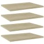 Estante estantería 4 uds contrachapada roble Sonoma 40x30x1,5cm de , Estanterías - Ref: Foro24-805160, Precio: 28,60 €, Descu...