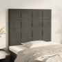 Kopfteile 2 Einheiten aus dunkelgrauem Samt 100x5x78/88 cm von , Kopf- und Fußteile - Ref: Foro24-3116375, Preis: 59,93 €, Ra...