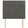 Headboards 2 units of dark gray velvet 100x5x78/88 cm by , Headboards and footboards - Ref: Foro24-3116375, Price: 57,87 €, D...