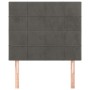 Kopfteile 2 Einheiten aus dunkelgrauem Samt 100x5x78/88 cm von , Kopf- und Fußteile - Ref: Foro24-3116375, Preis: 59,93 €, Ra...