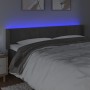 Dunkelgraues Samtkopfteil mit LED 203x16x78/88 cm von , Kopf- und Fußteile - Ref: Foro24-3123303, Preis: 77,74 €, Rabatt: %