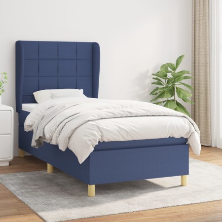 Boxspringbett mit blauer Stoffmatratze 80x200 cm von , Betten und Lattenroste - Ref: Foro24-3128483, Preis: 331,08 €, Rabatt: %