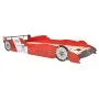 Children's bed in the shape of a racing car and LED 90x200 cm red by vidaXL, Cribs and beds for children - Ref: Foro24-243936...