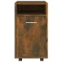 Zusatzgarderobe auf Rädern aus geräuchertem Eichensperrholz, 33 x 38 x 60 cm von , Schließfächer und Lagerschränke - Ref: For...