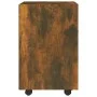 Zusatzgarderobe auf Rädern aus geräuchertem Eichensperrholz, 33 x 38 x 60 cm von , Schließfächer und Lagerschränke - Ref: For...