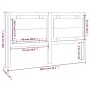 Bettkopfteil aus massivem Kiefernholz, 165,5 x 4 x 100 cm von , Kopf- und Fußteile - Ref: Foro24-817950, Preis: 58,50 €, Raba...