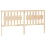 Solid pine wood bed headboard 185.5x4x100 cm by , Headboards and footboards - Ref: Foro24-818585, Price: 62,23 €, Discount: %