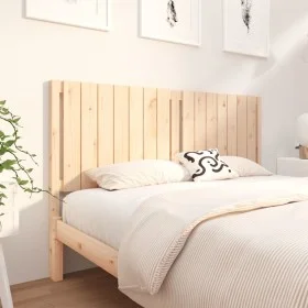 Solid pine wood bed headboard 165.5x4x100 cm by , Headboards and footboards - Ref: Foro24-818880, Price: 63,25 €, Discount: %