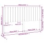 Bettkopfteil aus massivem Kiefernholz, 165,5 x 4 x 100 cm von , Kopf- und Fußteile - Ref: Foro24-818880, Preis: 64,07 €, Raba...