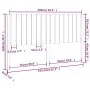 Bettkopfteil aus massivem Kiefernholz, 165,5 x 4 x 100 cm von , Kopf- und Fußteile - Ref: Foro24-818880, Preis: 63,25 €, Raba...