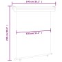 Braune Balkon-Seitenmarkise 140x250 cm von , Sonnenschirme - Ref: Foro24-48429, Preis: 79,30 €, Rabatt: %