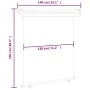 Braune Balkon-Seitenmarkise 140x250 cm von , Sonnenschirme - Ref: Foro24-48429, Preis: 77,34 €, Rabatt: %