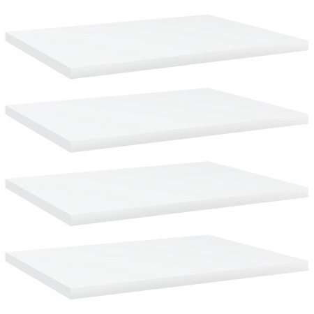 Estantes para estantería 4 uds contrachapada blanco 40x30x1,5cm