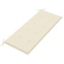 2-Sitzer-Gartenbank aus massivem Eukalyptusholz und Kissen 120 cm von , Gartenbänke - Ref: Foro24-3060971, Preis: 184,59 €, R...