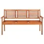 3-Sitzer-Gartenbank aus massivem Eukalyptusholz und Kissen 150 cm von , Gartenbänke - Ref: Foro24-3060999, Preis: 184,65 €, R...