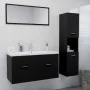 Schwarzes Badezimmermöbelset aus Holzwerkstoff von , Badezimmermöbel - Ref: Foro24-3071154, Preis: 320,17 €, Rabatt: %