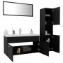 Schwarzes Badezimmermöbelset aus Holzwerkstoff von , Badezimmermöbel - Ref: Foro24-3071154, Preis: 320,17 €, Rabatt: %