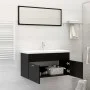 Schwarzes Badezimmermöbelset aus Holzwerkstoff von , Badezimmermöbel - Ref: Foro24-3071334, Preis: 347,12 €, Rabatt: %