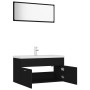 Schwarzes Badezimmermöbelset aus Holzwerkstoff von , Badezimmermöbel - Ref: Foro24-3071334, Preis: 355,62 €, Rabatt: %