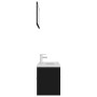 Black engineered wood bathroom furniture set by , Bathroom furniture - Ref: Foro24-3071334, Price: 355,62 €, Discount: %