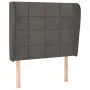 Headboard with dark gray velvet ears 103x23x118/128 cm by , Headboards and footboards - Ref: Foro24-3117999, Price: 75,01 €, ...