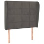 Kopfteil mit dunkelgrauen Samtohren 103x23x118/128 cm von , Kopf- und Fußteile - Ref: Foro24-3117999, Preis: 75,14 €, Rabatt: %