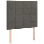 Dark gray velvet bed frame with headboard 100x200 cm by , Beds and slatted bases - Ref: Foro24-3125740, Price: 128,50 €, Disc...