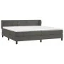Cama box spring con colchón terciopelo gris oscuro 200x200 cm de , Camas y somieres - Ref: Foro24-3127512, Precio: 553,85 €, ...