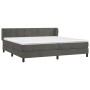 Cama box spring con colchón terciopelo gris oscuro 200x200 cm de , Camas y somieres - Ref: Foro24-3127512, Precio: 562,55 €, ...
