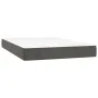 Box spring bed with mattress and LED dark gray velvet 120x200 cm by , Beds and slatted bases - Ref: Foro24-3136114, Price: 38...