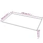 Rectangular tempered glass table top 1200x650 mm by vidaXL, Table tops - Ref: Foro24-244622, Price: 73,83 €, Discount: %