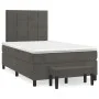 Box spring bed with dark gray velvet mattress 120x200 cm by , Beds and slatted bases - Ref: Foro24-3137834, Price: 412,01 €, ...