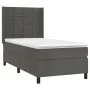 Boxspringbett mit Matratze und dunkelgrauem LED-Samt 100x200 cm von , Betten und Lattenroste - Ref: Foro24-3139548, Preis: 34...