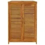 Caja de almacenaje de jardín madera maciza acacia 70x87x104 cm de , Cajas de almacenaje para exteriores - Ref: Foro24-360029,...
